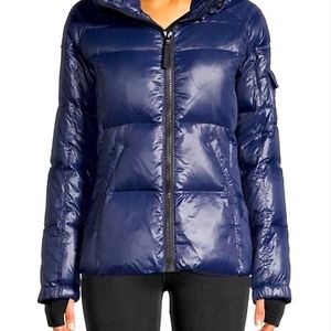 S13 New York Navy Quilted Down Puffer Jacket, size L, perfect condition!